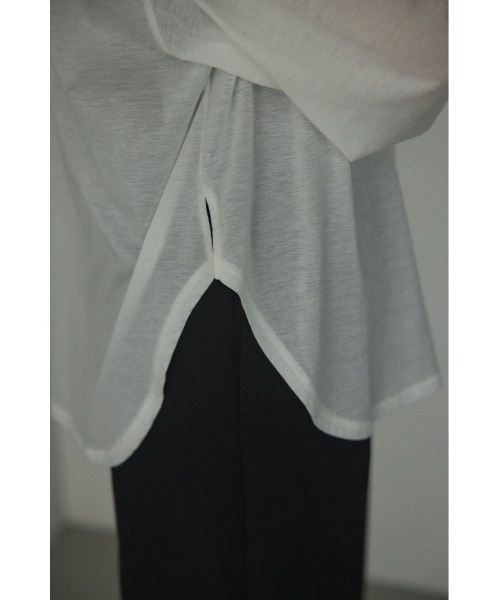 【セール】sheer loose long t-shirt(シアールーズロングTシャツ)（Tシャツ/カットソー）｜BLACK BY MOUSSY（ブラックバイマウジー）