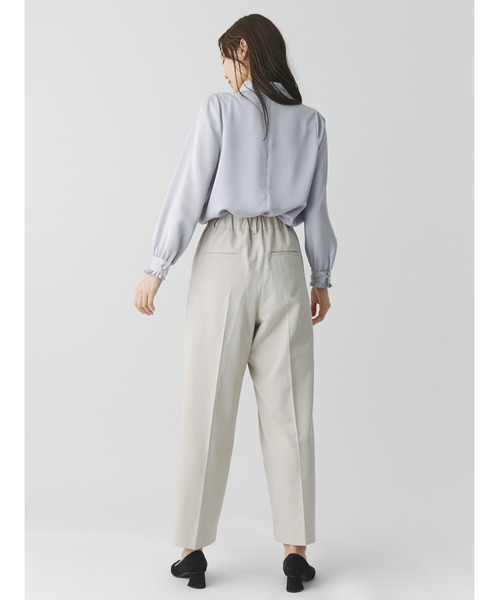 TONAL シャツ ブラウス フロントドレープパール釦ブラウス TONAL（トーナル）の「タックネックパール釦ブラウス（シャツ/ブラウス