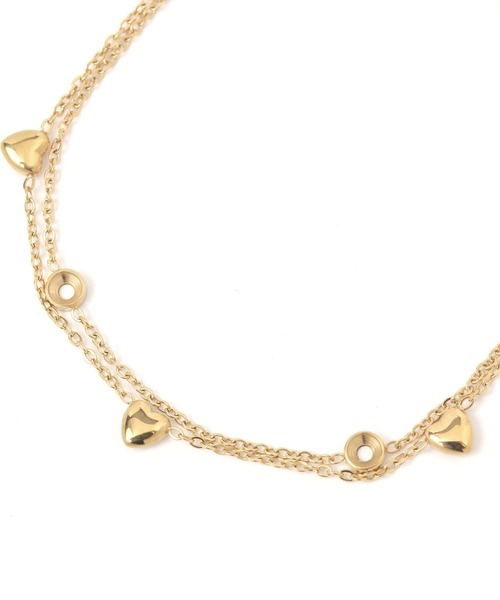 GLOBAL WORK（グローバルワーク）の「ステンレス二連プレスレット/138709（ブレスレット・レディース・ゴールド系1/ゴールド系2/シルバー系3/シルバー系2・ONE SIZE）」の5枚目の写真