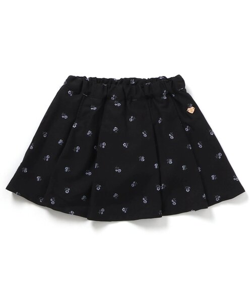 apres les cours（アプレレクール）の「インパンツ付きタックスカート（スカート・キッズ・インディゴブルー/チェック/アイボリー/ブラック・140/130/120/110/100/90/80）」の5枚目の写真