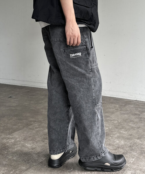 CPCM（シーピーシーエム）の「THRASHERダブルニーパンツ2（その他パンツ・メンズ・グレー/ブルー/ブラック・SMALL/LARGE/MEDIUM）」の6枚目の写真
