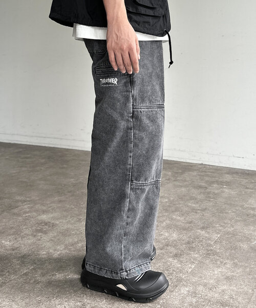 CPCM（シーピーシーエム）の「THRASHERダブルニーパンツ2（その他パンツ・メンズ・グレー/ブルー/ブラック・SMALL/LARGE/MEDIUM）」の9枚目の写真