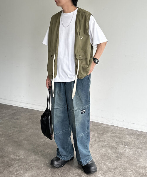 CPCM（シーピーシーエム）の「THRASHERダブルニーパンツ2（その他パンツ・メンズ・グレー/ブルー/ブラック・SMALL/LARGE/MEDIUM）」の22枚目の写真