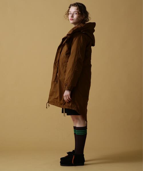 AVIREX(アヴィレックス)の「《WEB&DEPOT限定》MSPCOPENING M-65 COAT/M-65 ジャケット/モッズコート/AVIREX/アヴィレックス(モッズコート・レディース・タン/オリーブ系/ブラック・F)」の9枚目の写真