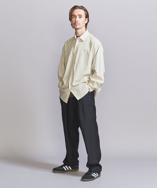 BEAUTY&YOUTH UNITED ARROWS（ビューティーアンドユースユナイテッドアローズ）の「BRWND マルチストライプ レギュラーフォルム シャツ（シャツ/ブラウス・メンズ・モカ/オフホワイト/ナチュラル・S/M/L/XL）」の16枚目の写真