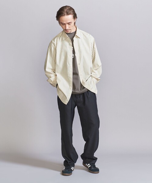 BEAUTY&YOUTH UNITED ARROWS（ビューティーアンドユースユナイテッドアローズ）の「BRWND マルチストライプ レギュラーフォルム シャツ（シャツ/ブラウス・メンズ・モカ/オフホワイト/ナチュラル・S/M/L/XL）」の18枚目の写真