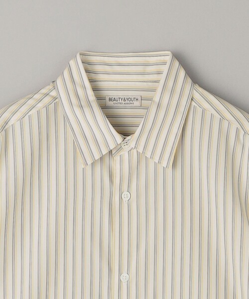 BEAUTY&YOUTH UNITED ARROWS（ビューティーアンドユースユナイテッドアローズ）の「BRWND マルチストライプ レギュラーフォルム シャツ（シャツ/ブラウス・メンズ・モカ/オフホワイト/ナチュラル・S/M/L/XL）」の8枚目の写真
