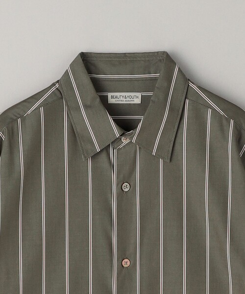 BEAUTY&YOUTH UNITED ARROWS（ビューティーアンドユースユナイテッドアローズ）の「BRWND マルチストライプ レギュラーフォルム シャツ（シャツ/ブラウス・メンズ・モカ/オフホワイト/ナチュラル・S/M/L/XL）」の12枚目の写真