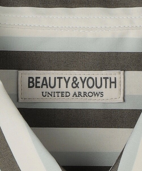 BEAUTY&YOUTH UNITED ARROWS（ビューティーアンドユースユナイテッドアローズ）の「BRWND マルチストライプ レギュラーフォルム シャツ（シャツ/ブラウス・メンズ・モカ/オフホワイト/ナチュラル・S/M/L/XL）」の14枚目の写真