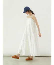 Cotton tiered cami dress