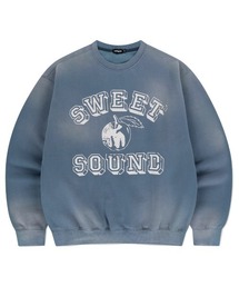 『mahagrid/マハグリッド』 FADED SWEET SOUND SWEATSHIRT/フェイデッド スウィート サウンド スウェットシャツ