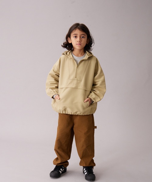 PAIRMANON STREET】配色ステッチ アノラック フード ブルゾン