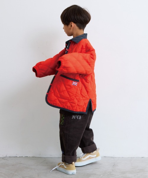 BIG FIELD（ビッグフィールド）の「コールテンプリントパンツ（その他パンツ・キッズ・チャコール/オフホワイト・90/100/110/120/130/140/150）」の16枚目の写真