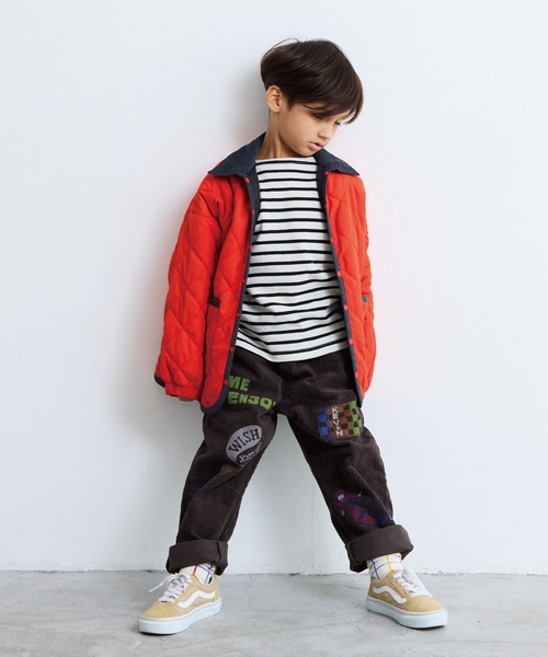 BIG FIELD（ビッグフィールド）の「コールテンプリントパンツ（その他パンツ・キッズ・チャコール/オフホワイト・90/100/110/120/130/140/150）」の18枚目の写真