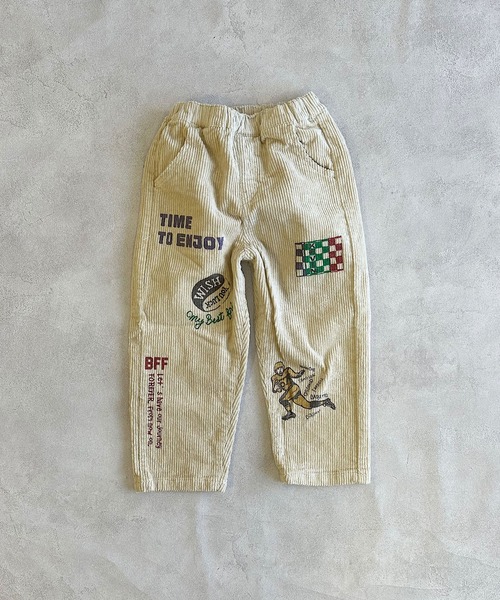 BIG FIELD（ビッグフィールド）の「コールテンプリントパンツ（その他パンツ・キッズ・チャコール/オフホワイト・90/100/110/120/130/140/150）」の10枚目の写真