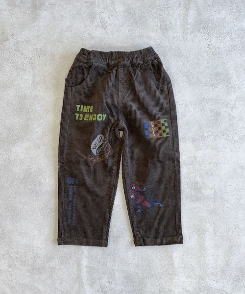 BIG FIELD（ビッグフィールド）の「コールテンプリントパンツ（その他パンツ・キッズ・チャコール/オフホワイト・90/100/110/120/130/140/150）」の19枚目の写真