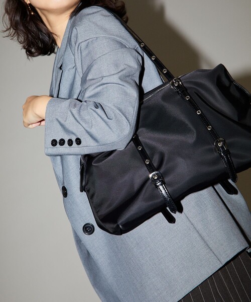 PUBLUX（パブリュクス）の「PUBLUX/パブリュクス 2WAYロングベルトトートバッグ　限定展開（トートバッグ・レディース・ブラック・ONE SIZE）」の18枚目の写真