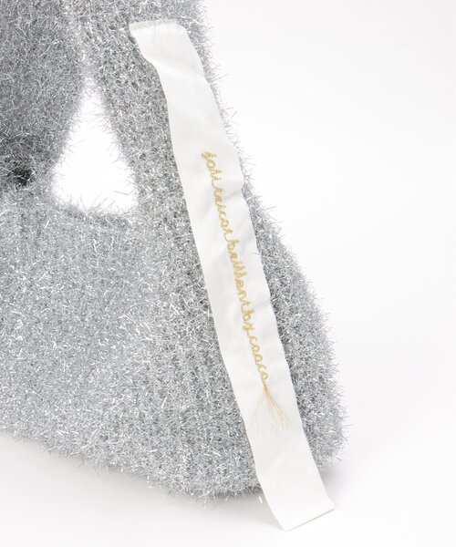 notch.(ノッチ)の「メタリックニットミニワンショルダーバッグ(ショルダーバッグ・レディース・シルバー・ONESIZE)」の19枚目の写真