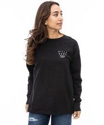 BILLABONG レディース SOFT CLEAN LOGO LOOS ロンＴ 【2024年秋冬モデル】/ビラボンクリーンロゴロングスリーブTシャツ