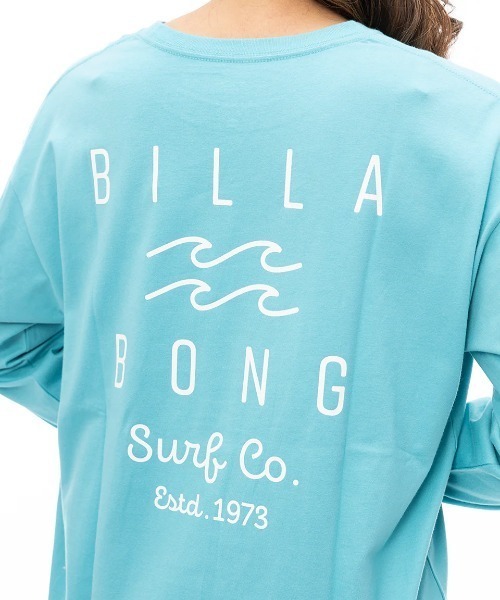 BILLABONG(ビラボン)の「BILLABONG レディース SOFT CLEAN LOGO LOOS ロンT 【2024年秋冬モデル】/ビラボンクリーンロゴロングスリーブTシャツ(Tシャツ/カットソー・レディース・ブラック/ライトブルー/ホワイト・MEDIUM/LARGE)」の12枚目の写真