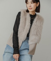 ファーコンビニットベスト