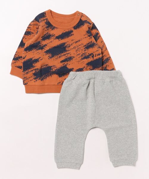 【セール】ふわふわ裏毛シャドウbabyセット（その他ベビーウェア）｜maarook（マルーク）