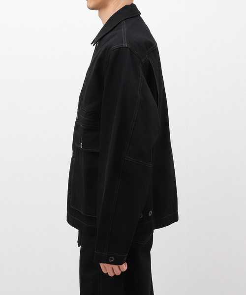LEMAIRE(ルメール)の「LEMAIRE(ルメール) BOXY JACKET OW306LD1000(ブルゾン・メンズ・ブラック・SMALL/MEDIUM)」の4枚目の写真
