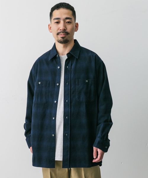 PENDLETON（ペンドルトン）の「『別注』PENDLETON×DOORS　Guide Shirts（シャツ/ブラウス・メンズ・ベージュ系その他/ブルー系その他/ネイビー・MEDIUM/LARGE）」の5枚目の写真