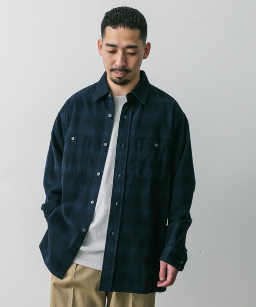 PENDLETON（ペンドルトン）の「『別注』PENDLETON×DOORS　Guide Shirts（シャツ/ブラウス・メンズ・ベージュ系その他/ブルー系その他/ネイビー・MEDIUM/LARGE）」の6枚目の写真