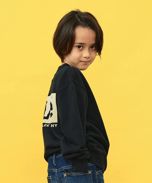 Lee(リー)の「Lee/リー【110-150cm】【親子リンク】キッズ Leeロゴバックプリントスウェット(スウェット・キッズ・ブラック/ホワイト/レッド・120/130/140/150/110)」の3枚目の写真