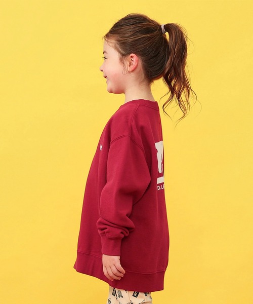 Lee(リー)の「Lee/リー【110-150cm】【親子リンク】キッズ Leeロゴバックプリントスウェット(スウェット・キッズ・ブラック/ホワイト/レッド・120/130/140/150/110)」の4枚目の写真