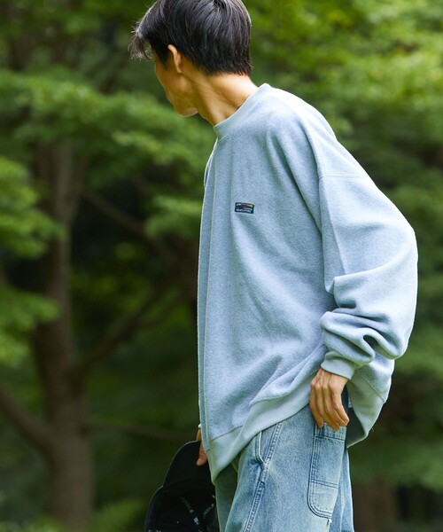 FREAK'S STORE（フリークスストア）の「限定展開 ビッグシルエット クルーネック フリースPO/プルオーバー（Tシャツ/カットソー・メンズ・チャコールグレー/グレー/オリーブ/ブラック/ネイビー/ベージュ・SMALL/MEDIUM/LARGE）」の19枚目の写真