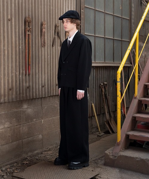 Forte(-)の「West Side Modern Vintage Like Tailored Baggy Pants/ウエストサイドモダンヴィンテージライクテーラードバギーパンツ(スラックス・メンズ・ブラウン/ブラック・MEDIUM/LARGE)」の6枚目の写真