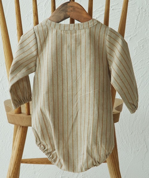 pairmanon（ペアマノン）の「【ベビー】ポケット付き スタンドカラー ロンパース（ロンパース・キッズ・ベージュ/グレー/ブラック・70/80）」の18枚目の写真