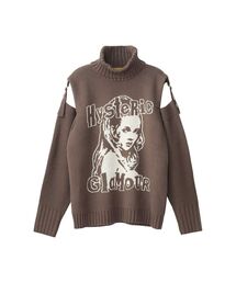 HYSTERIC GLAMOUR | QUIET PUNKジャカード タートルネックプルオーバー(ニット/セーター)