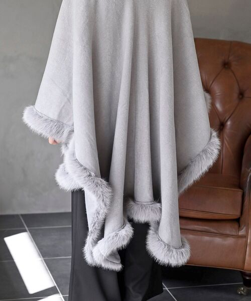 フェイクファーポンチョコート（ポンチョ）｜rps（アールピーエス）の