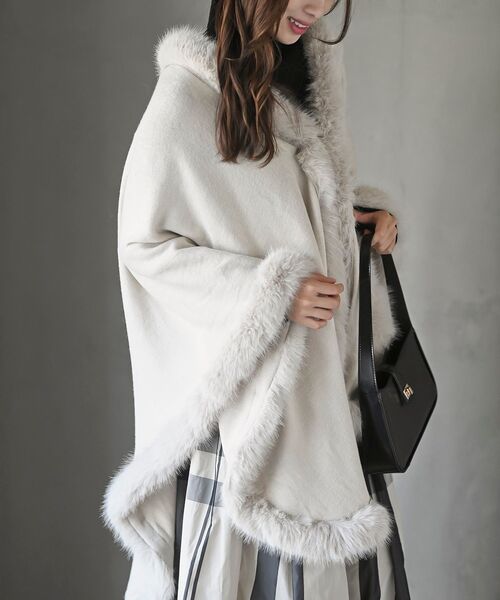 フェイクファーポンチョコート（ポンチョ）｜rps（アールピーエス）の