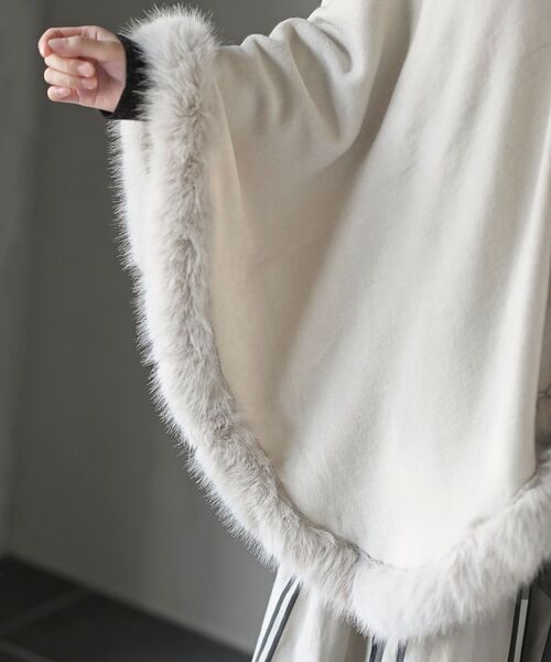 フェイクファーポンチョコート（ポンチョ）｜rps（アール