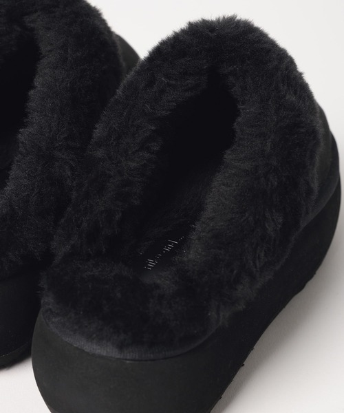 niko and...（ニコアンド）の「オリジナルフェイクファーボアムートンスリッポン（スリッポン・レディース・ブラック/アイボリー/キャメル・MEDIUM/LARGE）」の10枚目の写真