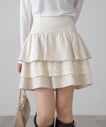 FREE'S MART | ◆起毛レースティアードミニスカート(スカート)