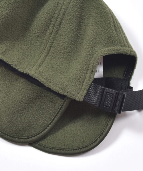 BeBe(ベベ)の「フリースロゴ刺しゅうフライトキャップ(50~54cm)(キャップ・キッズ・ネイビー/グリーン・M/S)」の5枚目の写真