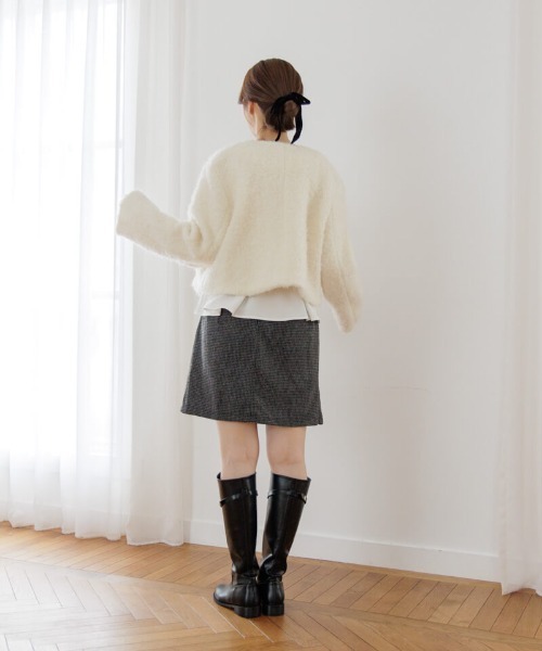 【セール】フラッフィージャケット2（ノーカラージャケット）｜flower（フラワー）