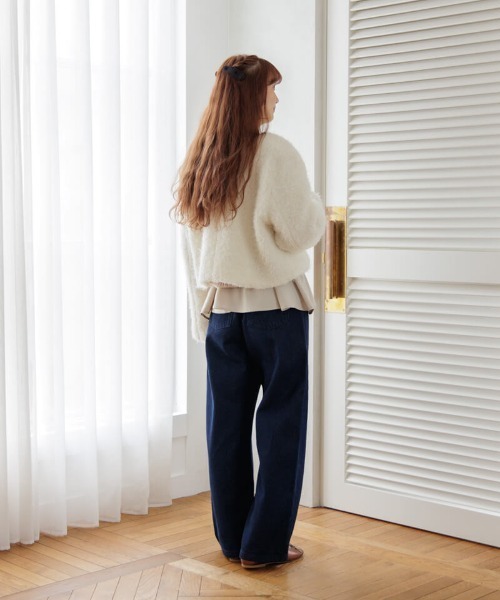 【セール】フラッフィージャケット2（ノーカラージャケット）｜flower（フラワー）