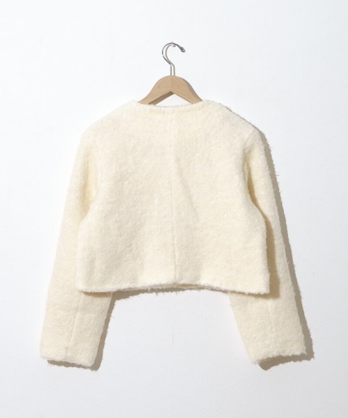 【セール】フラッフィージャケット2（ノーカラージャケット）｜flower（フラワー）