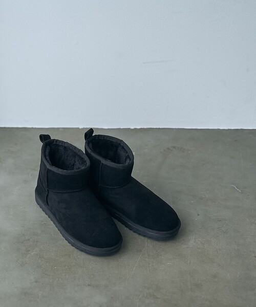 coen（コーエン）の「＜Parknik＞フェイクムートンショートブーツ（ブーツ・レディース・ベージュ/ブラック/オリーブ・22.5cm/23.5cm/24.5cm）」の7枚目の写真