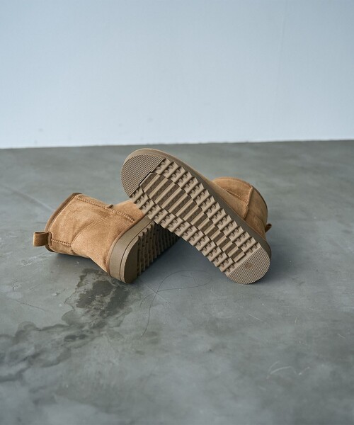 coen（コーエン）の「＜Parknik＞フェイクムートンショートブーツ（ブーツ・レディース・ベージュ/ブラック/オリーブ・22.5cm/23.5cm/24.5cm）」の14枚目の写真