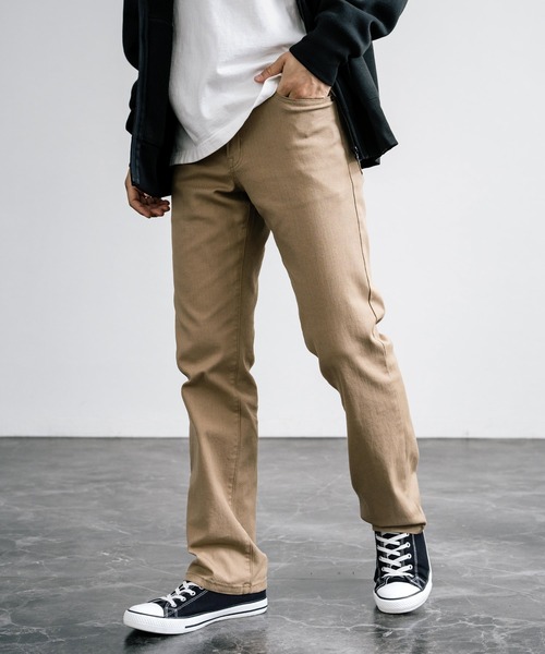 HANES(ヘインズ)の「Hanes ヘインズ ストレッチ5ポケットカツラギパンツ(その他パンツ・メンズ・ベージュ/ブラック/カーキ・M/L/LL/S)」の3枚目の写真