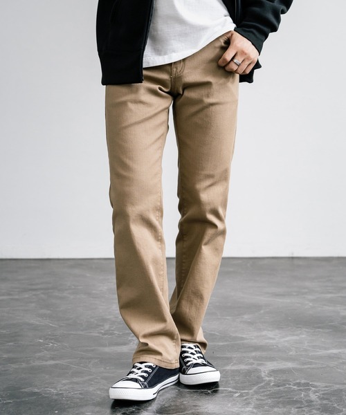HANES(ヘインズ)の「Hanes ヘインズ ストレッチ5ポケットカツラギパンツ(その他パンツ・メンズ・ベージュ/ブラック/カーキ・M/L/LL/S)」の12枚目の写真