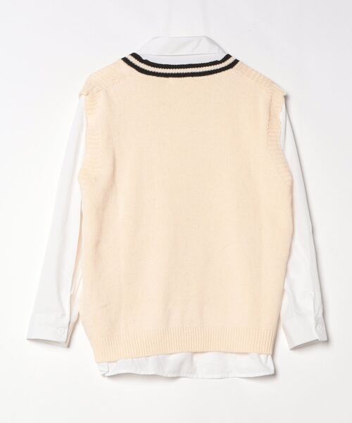 PHILLY（フィリー）の「【2点セット】ラインニットベスト+シャツセット（ベスト・レディース・アイボリー/ブラック・FREE）」の20枚目の写真