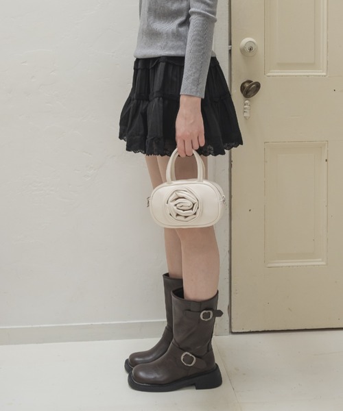 Birthday room（バースデイルーム）の「Wベルトエンジニアブーツ / double belt engineer boots（ブーツ・レディース・ブラウン/ブラック・SMALL/MEDIUM/LARGE）」の3枚目の写真